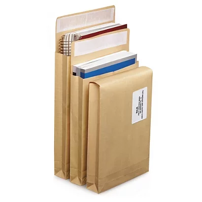 Pochette brune kraft armé à soufflets