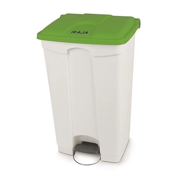 Poubelle à pédale RAJA vert 90 litres