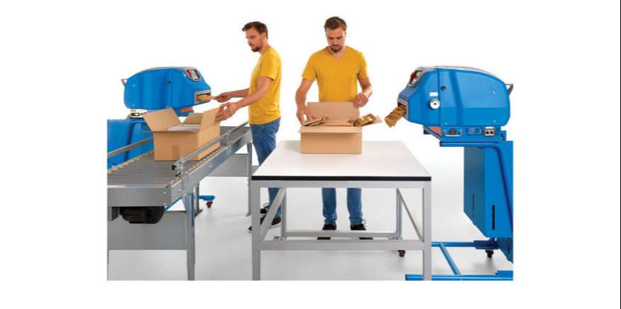 La machine Wrappack Protector permet de réduire l'empreinte carbone liée au calage des colis