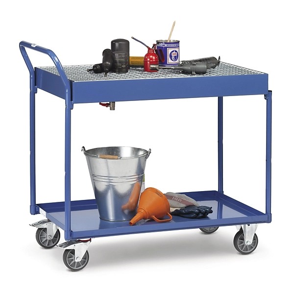 Chariot de rétention à plateaux