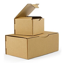 Boîte carton d'expédition simple cannelure brune RAJAPOST