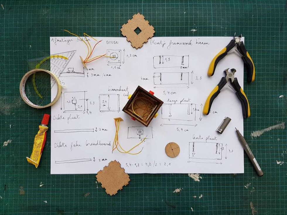 Les outils et matériaux nécessaires pour réaliser sa table de préparation.