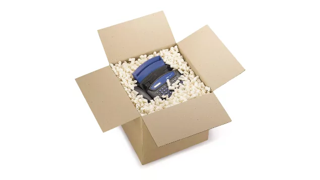 caisse avec du Flow-Pack