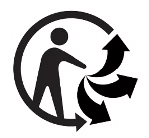 Logo Triman informe le consommateur de l’implication de l’entreprise dans une politique de tri et recyclage de ses déchets. Il n’est pas obligatoire de le déposer directement sur l’emballage : son apparition sur une notice est suffisante.