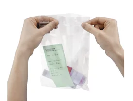 Sachet plastique zip double poche 50% recyclé