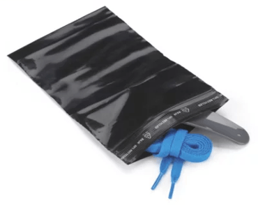 Sachet plastique avec zip noir opaque