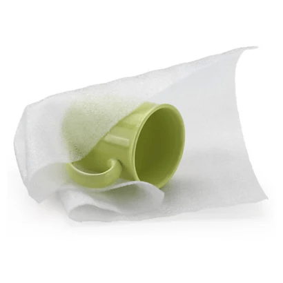 Film mousse prédécoupé en boîte distributrice