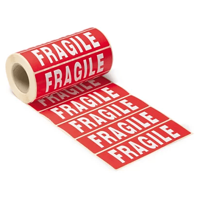 Rouleau d'adhésifs "Fragile"