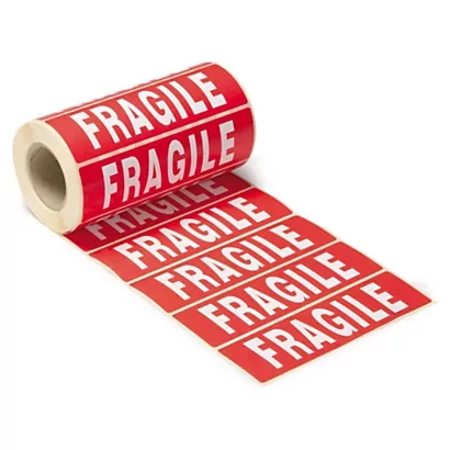 Rouleau d'adhésifs "Fragile"