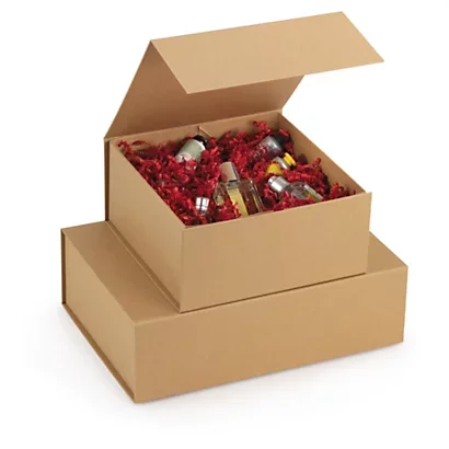 Boîte cadeau kraft avec fermeture aimantée