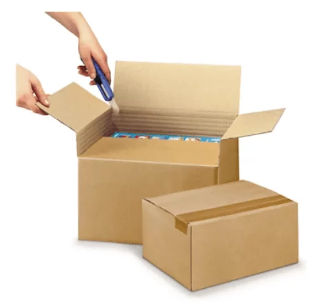 Caisse carton à hauteur variable et montage instantané