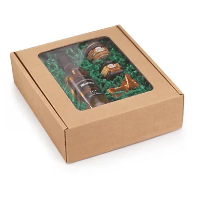 Boîte pliante avec fenêtre