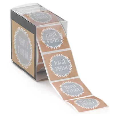 Étiquette cadeau adhésive "Nature"