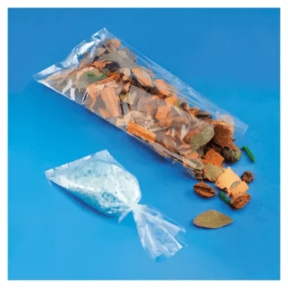 Sachet plastique transparent plat
