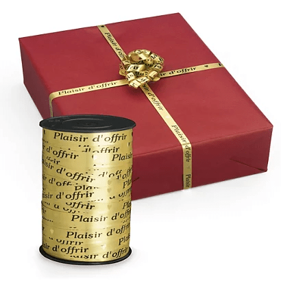 Bolduc message "Plaisir d'offrir"