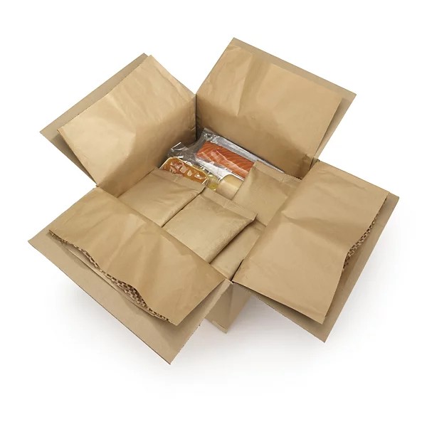 Accumulateur de froid souple en sachet couverture kraft