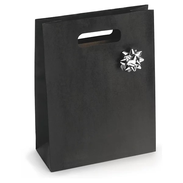 Sac cadeau à poignées découpées