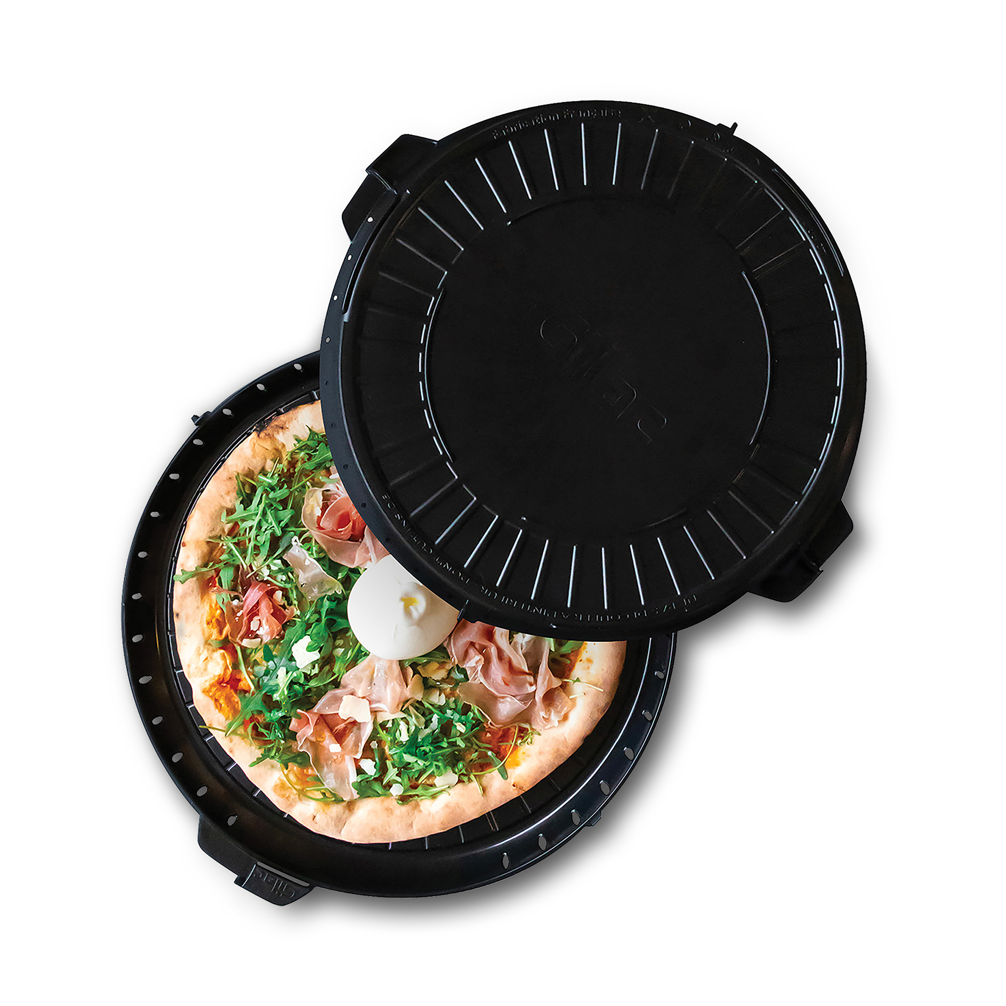 Boîte ronde en plastique réutilisable