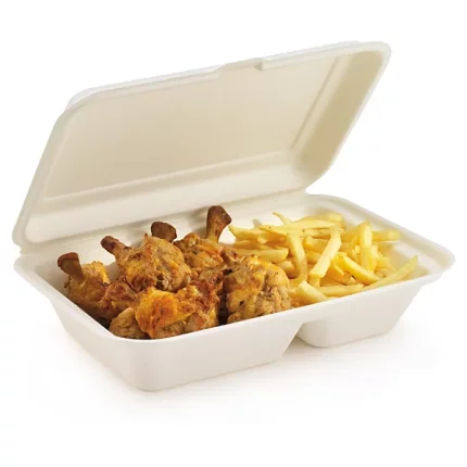 Boîte coque en canne à sucre