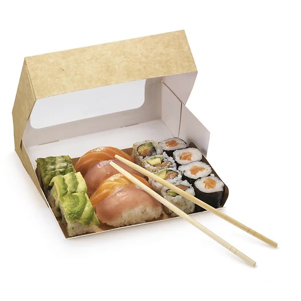 Boîte fraîcheur en carton avec fenêtre