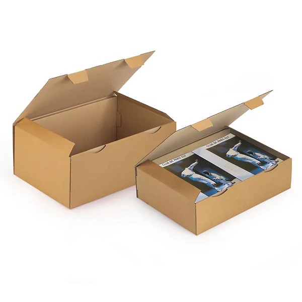 Boîte postale carton brune simple cannelure