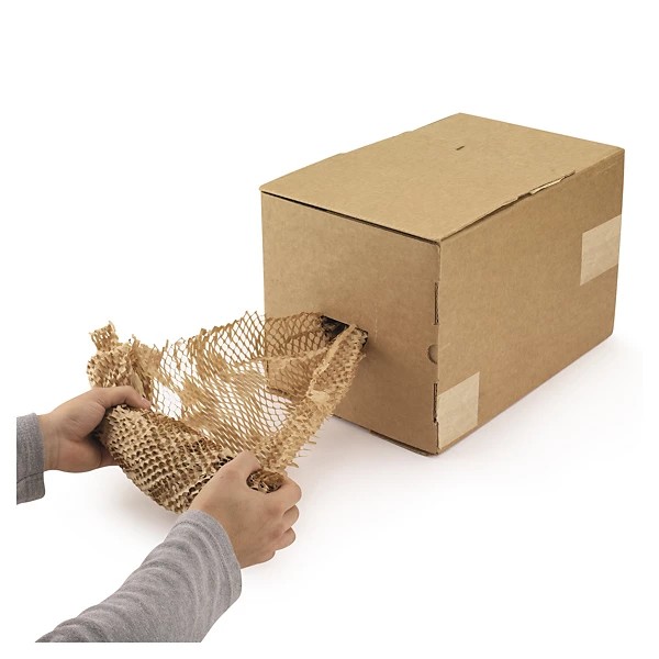 Papier alvéolé en boîte distributrice