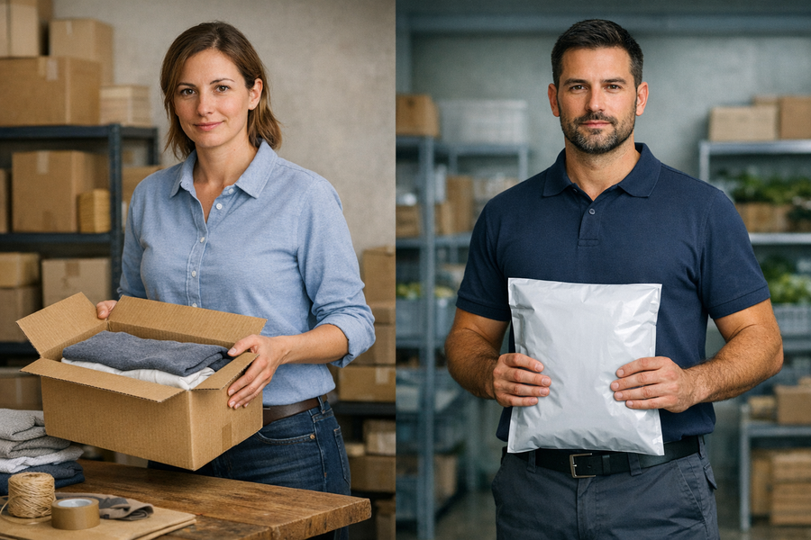 es bénéfices des emballages en carton et des emballages en plastique, et les clés pour choisir ceux qu'il vous faut pour votre activité logistique
