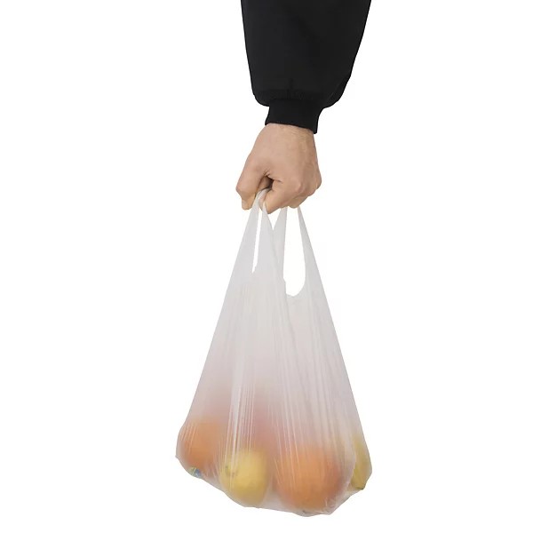 Sac à base d'amidon de maïs à bretelles en rouleau