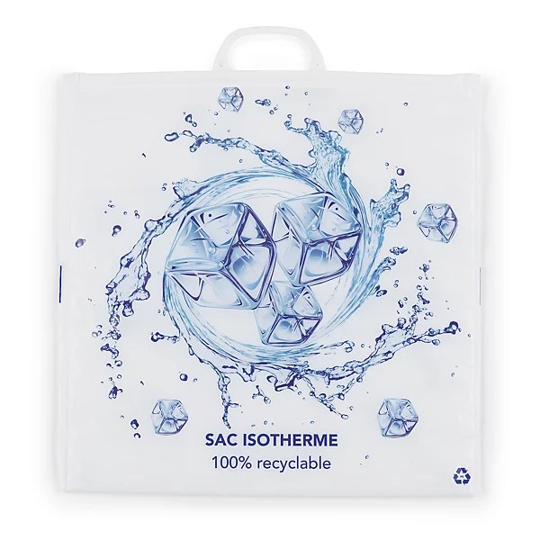 Sac isotherme imprimé fermeture pression