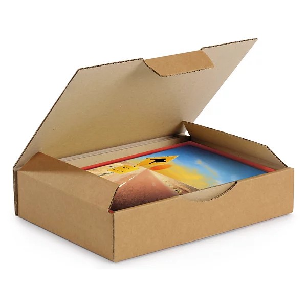 Boîte postale carton brune simple cannelure RAJAPOST formats A4/A4+
